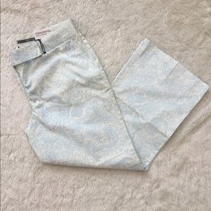 NWT editor pants paisley print